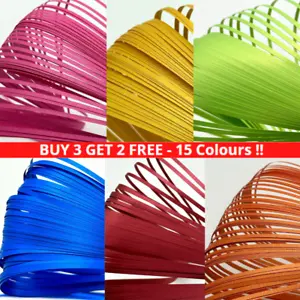 60pcs 3mm/5mm 54cm Wide Quality Quilling Paper Strips Metallic Colours Craft DIY - Picture 1 of 27