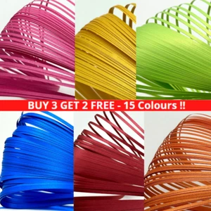 60 tiras de papel de quilling de calidad de 54 cm de ancho de 3 mm/5 mm colores metálicos artesanía hágalo usted mismo - Imagen 1 de 27