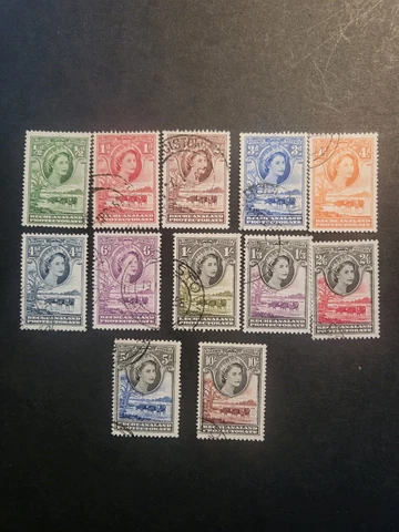 Stamps Bechuanaland Protectorate 154-65 used Cover