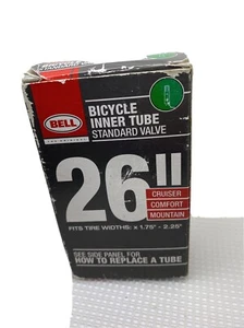 Válvula estándar de tubo interior para neumático de bicicleta Bell 26", universal nuevo de lote antiguo en caja - Imagen 1 de 5