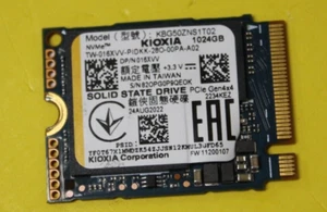 KIOXIA 1TB 10204GB SSD Gen4 x4 M.2 NVME 2230 For STEAM DECK and PC KBG50ZNS1T02 - Picture 1 of 1
