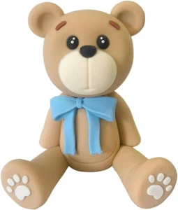 3D Bear Cake Toppers Bear Cake Decorations for Boy Girl Baby Shower Birthday Par - Picture 1 of 6