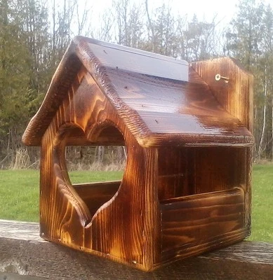 Lindo corazón decorativo, madera de cedro, paloma o Robin estante de anidación, TBNUP #3B Foto 1 de 4