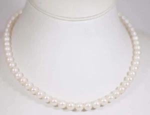 Collana in oro bianco 18Kt con perle naturali B-105B/1 - Bild 1 von 4