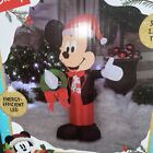 Disney Mickey Mouse Christmas 3.5 Ft Tall Inflatable Gemma New Tux Wreath