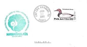 FFUS Hawaiian Air Los Angeles AMF - Honolulu June 12 1985 AAMC#HA-D6Wf - Picture 1 of 1