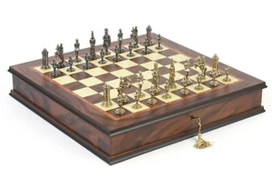 Gothic Chessmen & The Ultimate Board/Cabinet made in Italy - Picture 1 of 4