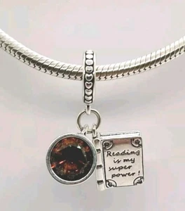 🩷Coffee Book Charm Genuine S925 Sterling Silver Gift Present🩷 - Picture 1 of 5