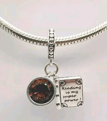 🩷Coffee Book Charm Genuine S925 Sterling Silver Gift Present🩷 - Image 1 of 4