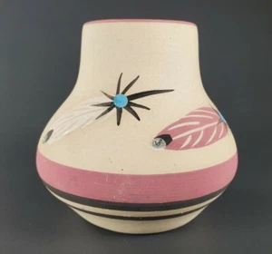 Jarrón Betty Selby Vintage Nativo Americano Cerámica Originales Southwest Pueblo 3.5" - Imagen 1 de 11
