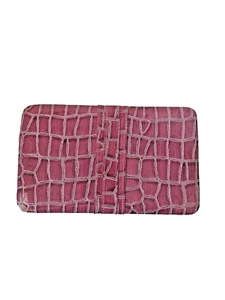 Women Wallet color fushia pink snakeskin medium size - Picture 1 of 4