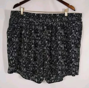 Pantaloncini corti A.n.a "A New Approach Women" in rayon elastico in vita nero π€ bianco taglia 2XL - Foto 1 di 3