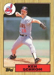 1987 Topps Baseball Ken Schrom Cleveland Indians #635 - Picture 1 of 2