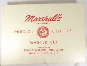 Vintage Marshall's Photo Oil Colors Master Set 42 Paints Original Box - Picture 1 of 6