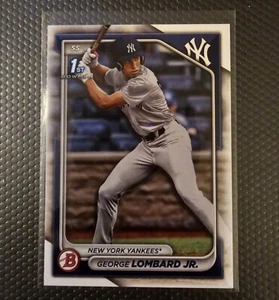 2024 Bowman George Lombard Jr. #BP-79 New York Yankees Rookie RC - Picture 1 of 2