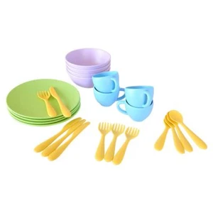 Juego de platos para niños Green Toys sin BPA apto para lavavajillas aprobado por la FDA 100 % reciclado - Imagen 1 de 1