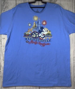 Disney Magic Kingdom 45th anniversary T-shirt, 2XL (24 X 29) Blue With Graphic - Picture 1 of 7