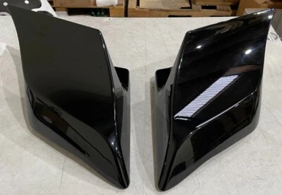 OS&D Vivid Black ABS Stretched Extended Side Cover Panel For 2014+ Harley - Image 1 of 4