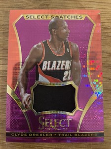 2013–14 Panini Select Basketball Select Swatches Purple Clyde Drexler