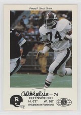 1984 Jogo Ottawa Rough Riders Police Mark Seale Rookie RC