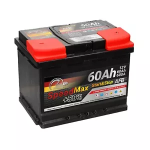 Autobatterie 60Ah AFB Speed Max Start&Stop 600A 12V L2 EFB einsatzbereit - Bild 1 von 8