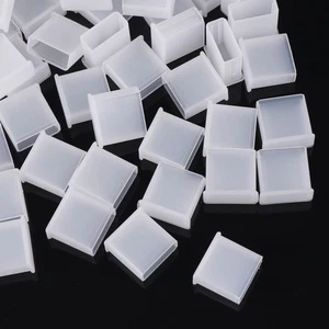 Protecteurs de Prise USB 50 Pcs Coques Transparentes pour Ports Ordinateur Portable - Photo 1 sur 12