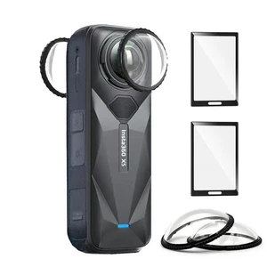 Insta 360 X5 Premium Verre Lentille Protection Set Protecteur d'écran pour Insta360 X5 X... - Photo 1/9