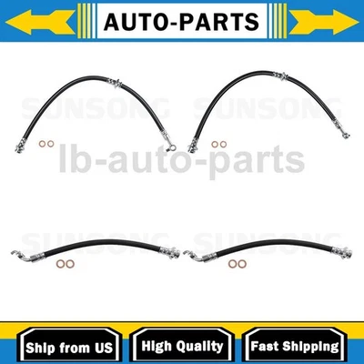 Manguera de freno delantera trasera Sunsong 4 piezas para Nissan Murano 2009-2014 Foto 1 de 4