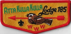 Atta Kulla Kulla Lodge 185 Flap RED Bdr Blue Ridge, SC - Bild 1 von 1