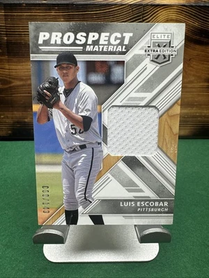 Luis Escobar 2018 Panini Elite Extra Edition Prospect Material /149 Mem #PM-LE - Image 1 of 4