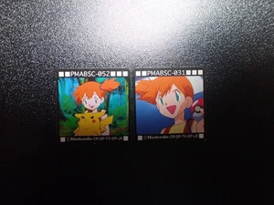 Pokemon Bros GB Pocket Mini Card Non Holo x2 Misty Pikachu #5884 EX - Picture 1 of 12