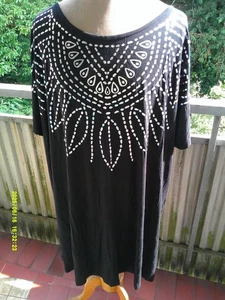MiaModa Longshirt Gr.62,schwarz silber - Bild 1 von 4
