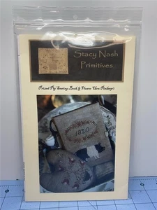 STACY NASH PRIMITIVES CCS Chart PRIZED PIG SEWING ROLL & FLOWER URN PINKEEP - Picture 1 of 3