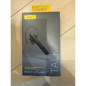 Jabra Talk 45 Bluetooth Headset HD Voice Noise Cancellation Hands-Free Black F/S - Picture 1 of 3