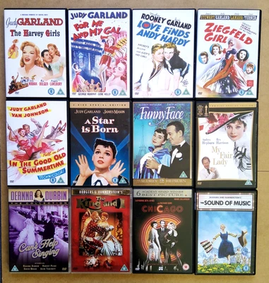 Classic Musicals DVD Bundle Joblot Judy Garland King & I My Fair lady Chicago - Image 1 of 4