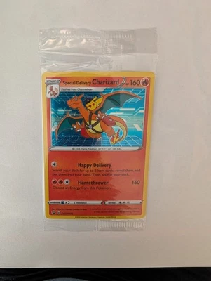 2020 Pokemon SWSH075 Sealed Special Delivery Charizard Black Star Promo - Image 1 of 4