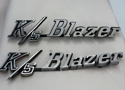 Chevrolet Chevy Blazer 1969-1972 guardabarros emblema lateral K/5 Blazer lote de 2 Foto 1 de 4