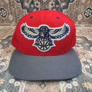 Atlanta Hawks Snapback Hat Mitchell & Ness Flat Bill Adjustable NBA Cap - Picture 1 of 14
