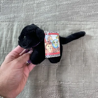Vintage 1994  Black Panther Kitten Plush K&M  With Tag - Image 1 of 4