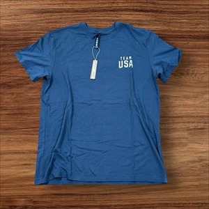 Nueva con etiquetas Camiseta Jersey Skims Olympic Algodón TP-TSH-5441M Azul Marino Mediana - Imagen 1 de 3