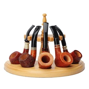 Pfeifenständer aus Holz für 5 Pfeifen (beige) - Bild 1 von 5