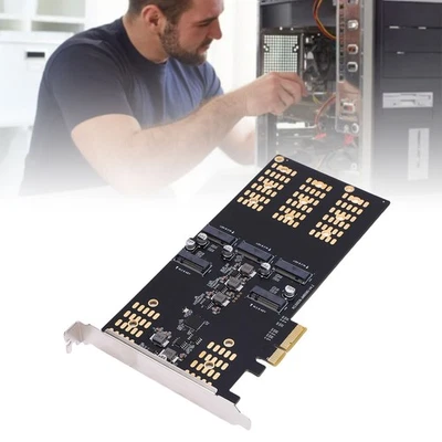 M.2 PCIe To M.2 Serial ATA SSD Adapter 5 Slot M.2 PCIe Expansion Card For 2 HLF - Image 1 of 4
