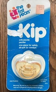 Vtg The First Years Pacifier  Newborn Kip Silicone Orthodontic Nipple 1982- - Picture 1 of 6