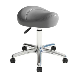 Saddle Stool Stable Rolling Swivel SPA Stool for Salon Housework Barbershop - Picture 1 of 28
