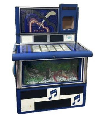 Rock Ola Juke Box converted into a fish tank, H 55 Inc, W 38 Inc, D25 Inc - Image 1 of 4