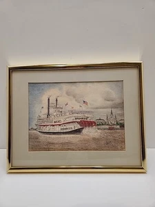  Steamboat NATCHEZ Print by Archie Boyd (Arch)  - Picture 1 of 4