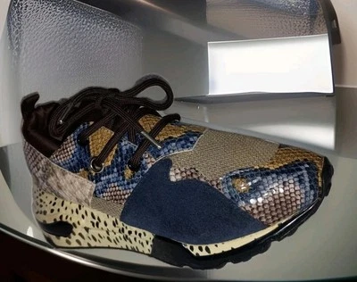 Steve Madden (CLIF02S1) Mujer Acantilado Tenis Zapatos Multi Serpiente Talla 8.5 Foto 1 de 4