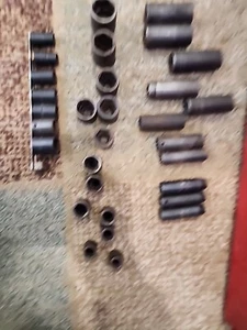 31pc Snap On Craftsman 1/2" Dr SAE Impact Socket Set Shallow 6pt Deep Standard - Picture 1 of 17