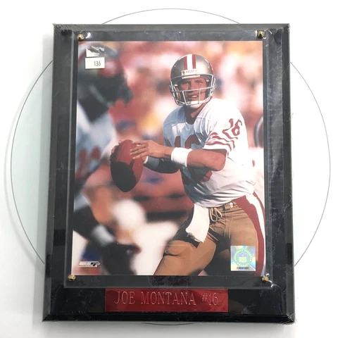 Joe Montana #16 San Francisco 49ers Photo Plaque NFL Wall Hanging 10x13 *FLAW Cover