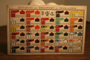 615/119 DISTINTIVI REGGIMENTI DI CAVALLERIA.Cartolina - Imagen 1 de 1